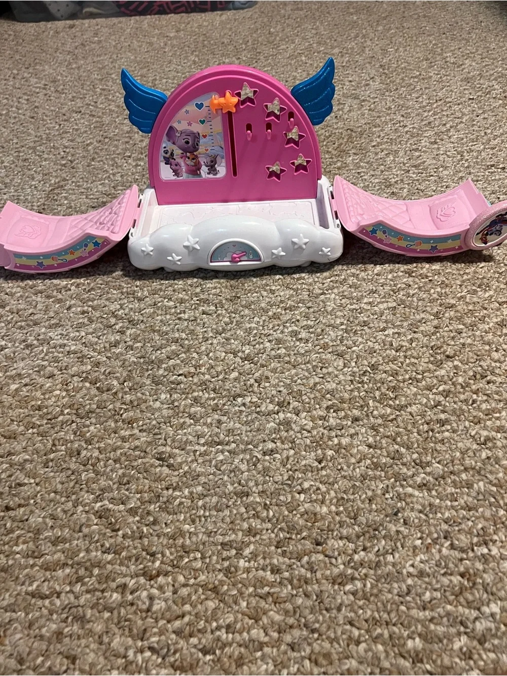 T.O.T.S Pink Playstage with Blue Glitter Wings and White Cloud Base